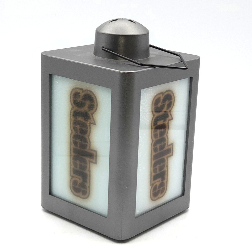 STEELERS LANTERN LIGHTS UP colors SEE MY VIDEO  7" TALL‎